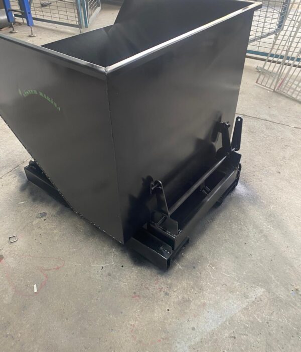 forklift çöp konteyneri devirme mekanizması atık boşaltma ekipmanı